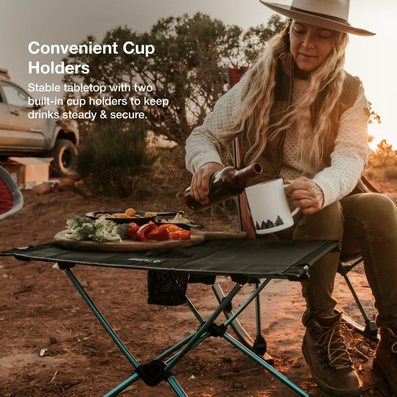 Helinox Table One Lightweight, Collapsible, Portable, Outdoor Camping Table, Black - Image 2